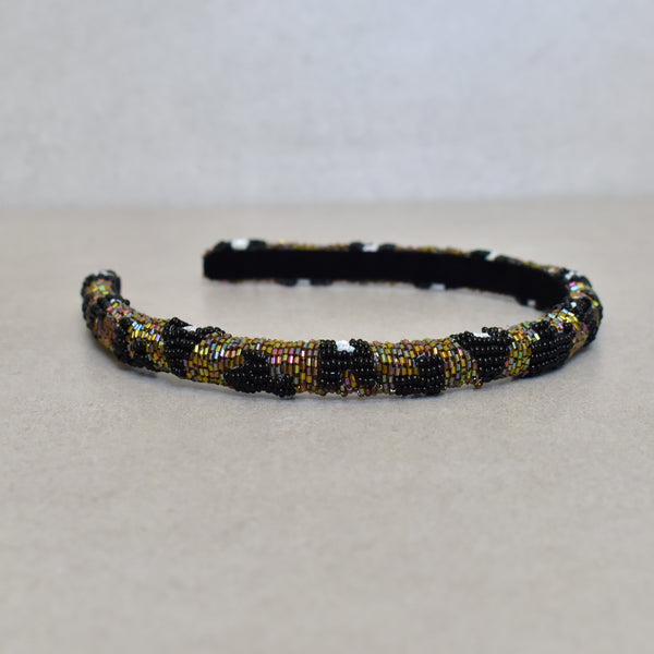 Cintillo skinny Animal Print beads