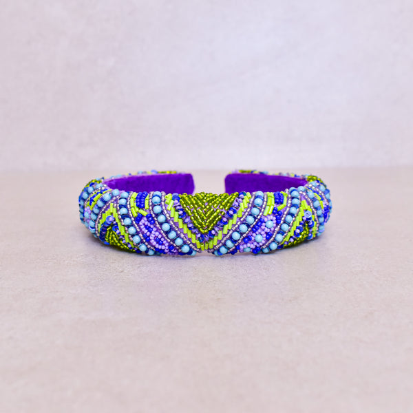 Cintillo Purple Ethnic Crown