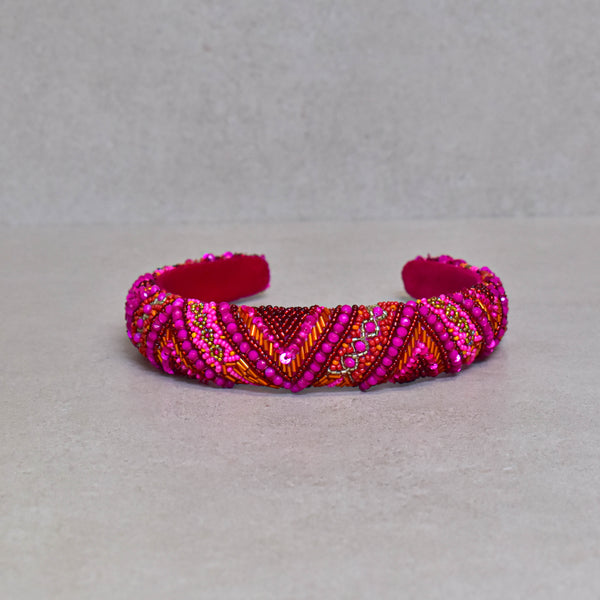 Cintillo Fucsia Ethnic Crown