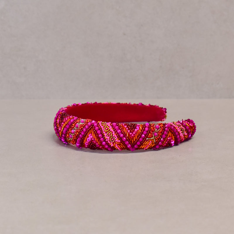 Cintillo Fucsia Ethnic Crown